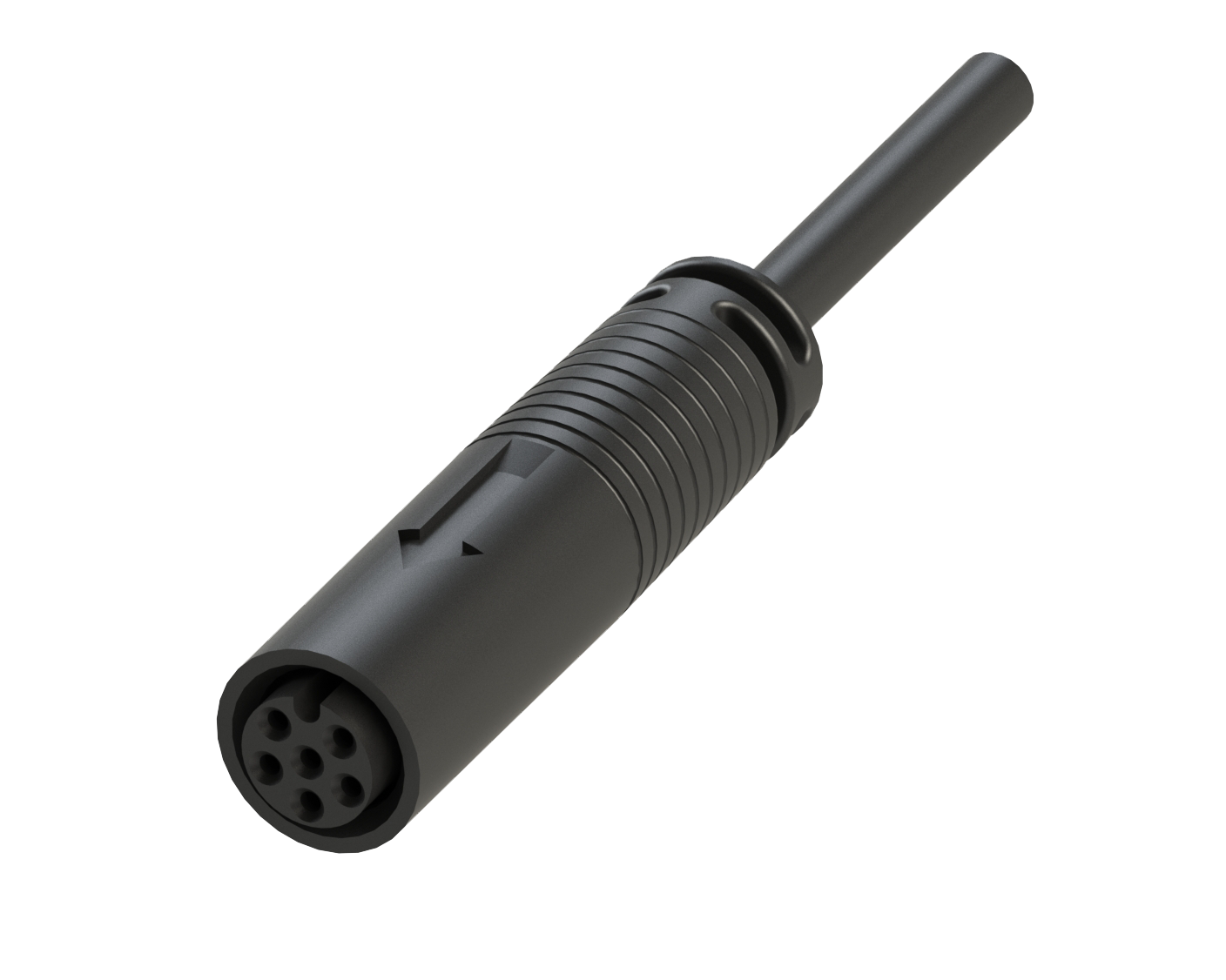 i8 6P Female Straight Snap lock